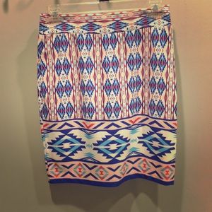 Stitch Fix Aztec Print Knit skirt